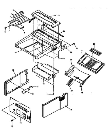 Laser printer cabinet
