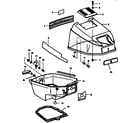 Craftsman 225581995 engine cover and support plate diagram