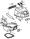 Engine cover and support plate