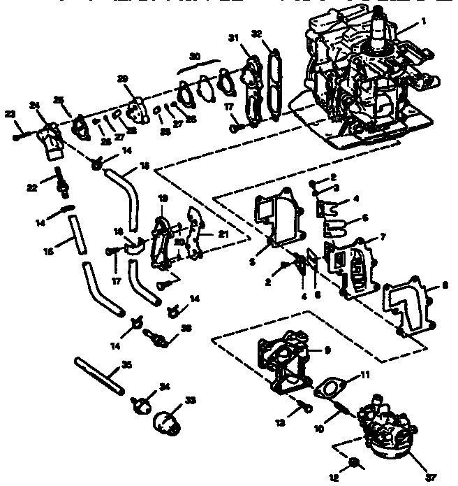 Fuel intake and recirculation system