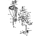 Craftsman 225581995 motor leg and swivel bracket diagram
