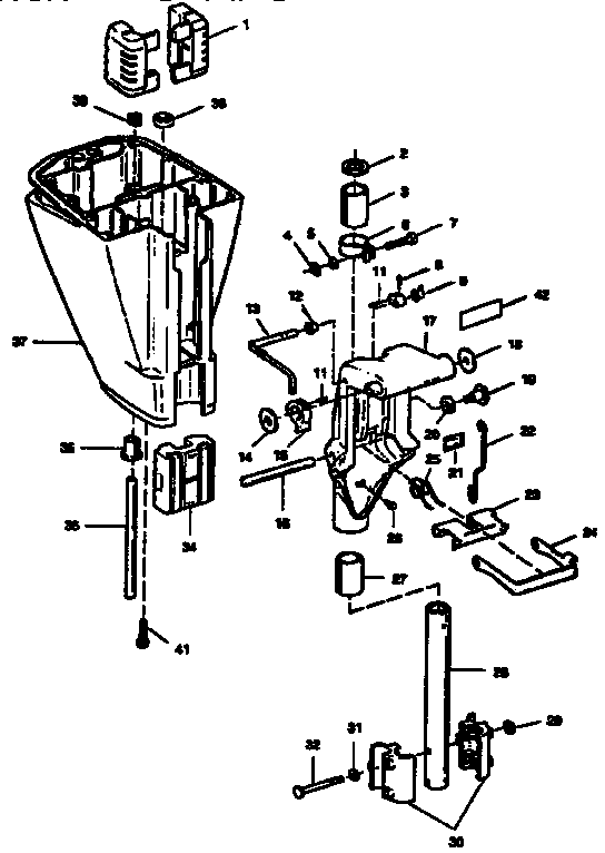 Motor leg and swivel bracket