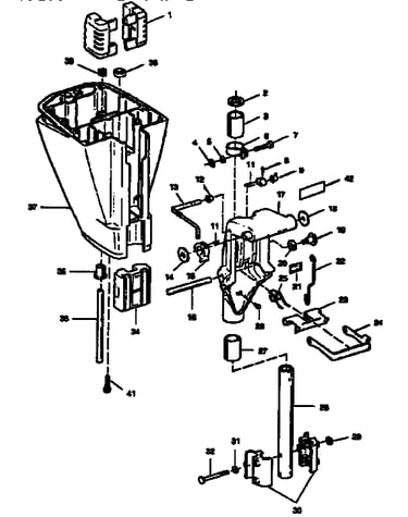 Motor leg and swivel bracket