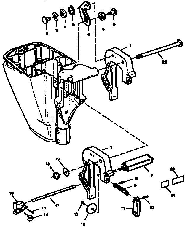 Stern brackets