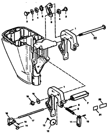 Stern brackets