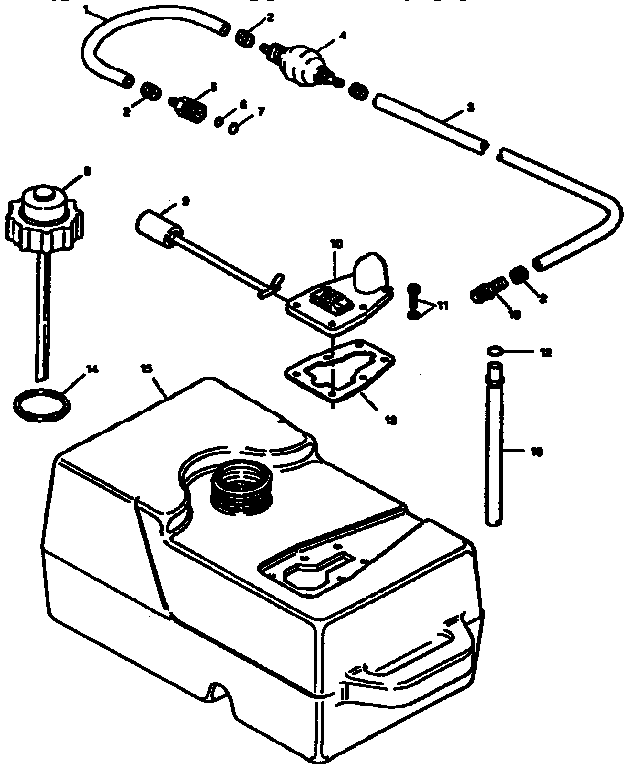 FUEL TANK AND LINE