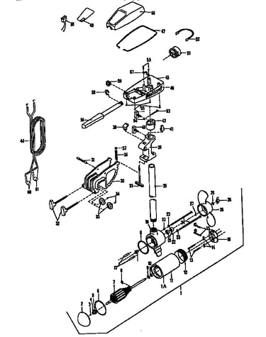 1 1/2 hp electric fishing motor