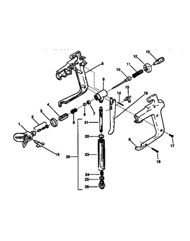 G-05 spray gun assembly