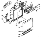 Whirlpool DU8500XX4 frame and console parts diagram