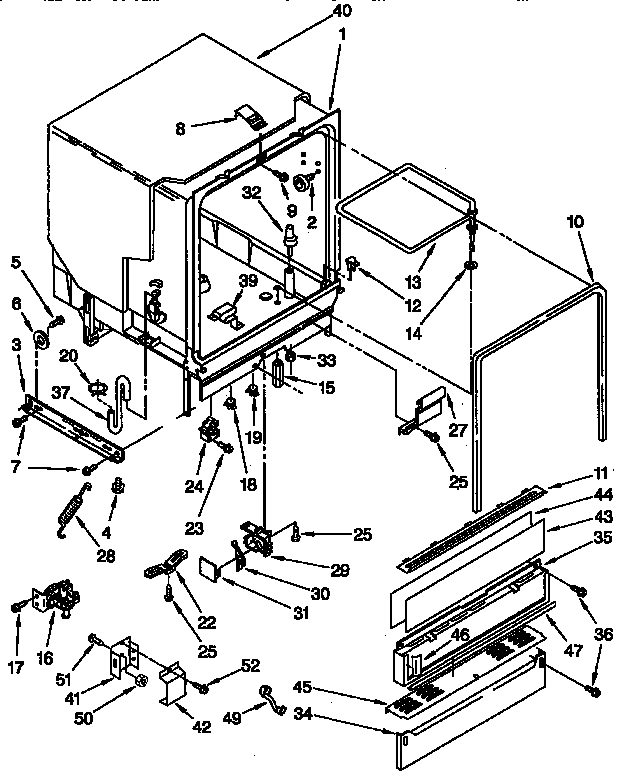 TUB ASSEMBLY PARTS