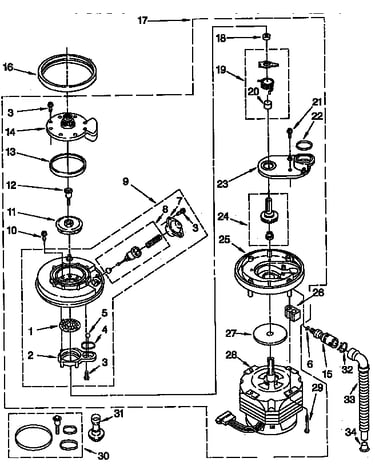 Pump and motor parts