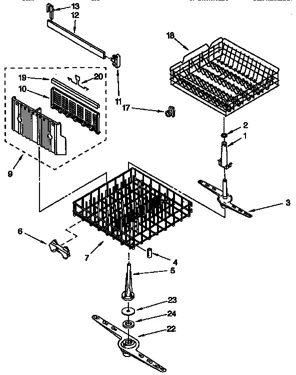 DISHRACK PARTS