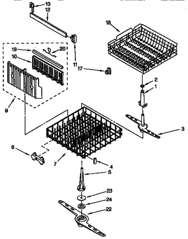Dishrack parts