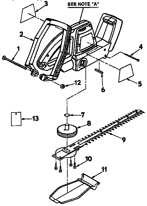 Handle and blade