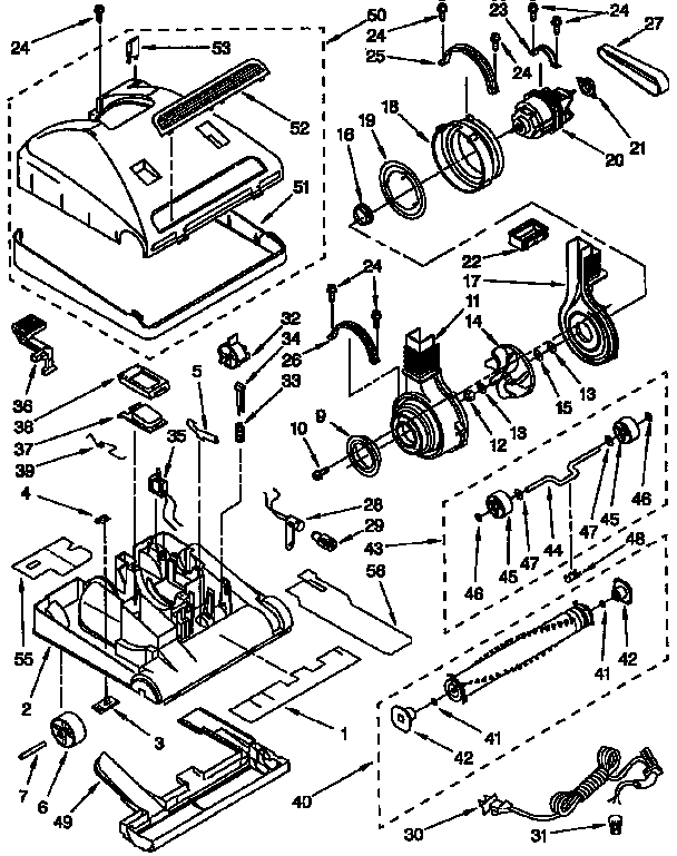 Nozzle and motor parts