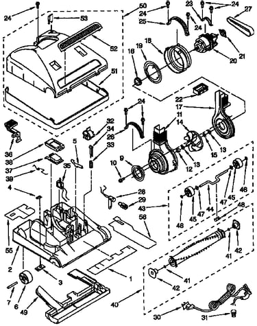 Nozzle and motor parts