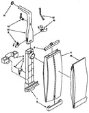 Bag housing and handle parts