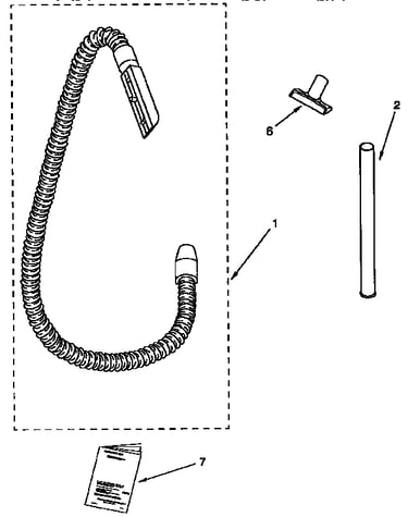 Hose and attachment parts