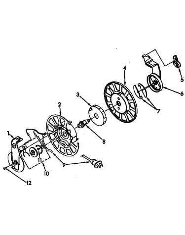 Power cord reel parts
