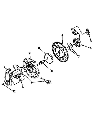 Power cord reel parts