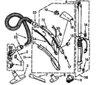 Kenmore 1163281090C hose and attachment parts diagram