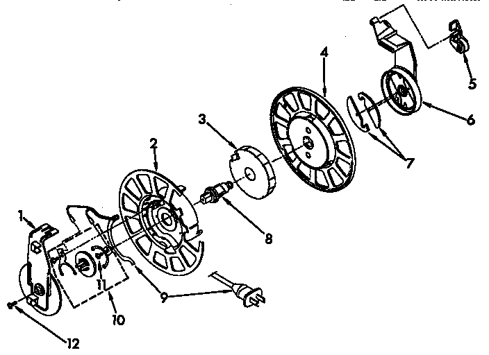 Power cord reel parts