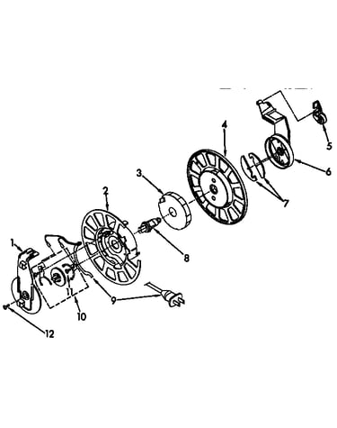 Power cord reel parts