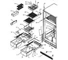 Amana TXI22R-P1168008W cabinet shelving diagram