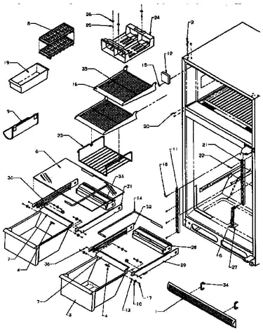 Cabinet shelving
