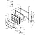 Amana TS18RB-P1158407W freezer door diagram