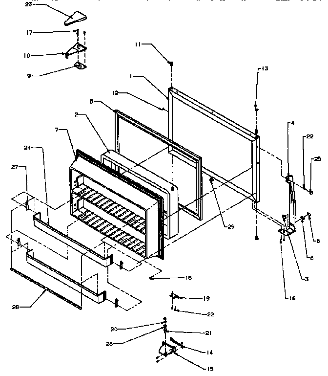 Freezer door