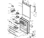 Amana TS18RB-P1158407W refrigerator door diagram