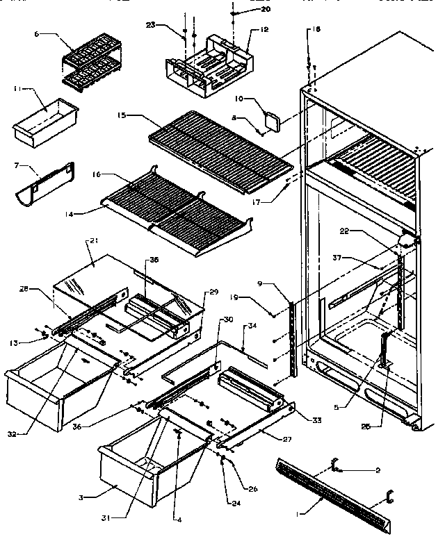 Cabinet shelving