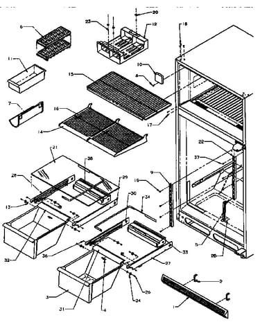 Cabinet shelving