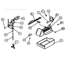 Amana TS18RB-P1158407W add-on ice maker assembly diagram