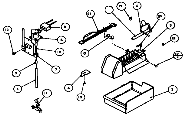 Add-on ice maker assembly
