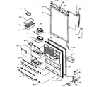 Amana TX18R-P1158408W refrigerator door diagram