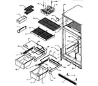 Amana TX18R-P1158408W cabinet shelving diagram