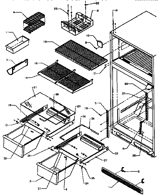 Cabinet shelving