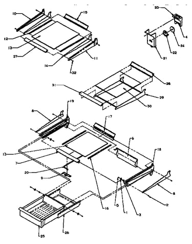 Cabinet shelving