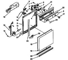 Whirlpool DU8950XY2 frame and console parts diagram