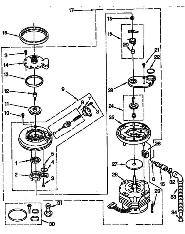 Pump and motor parts