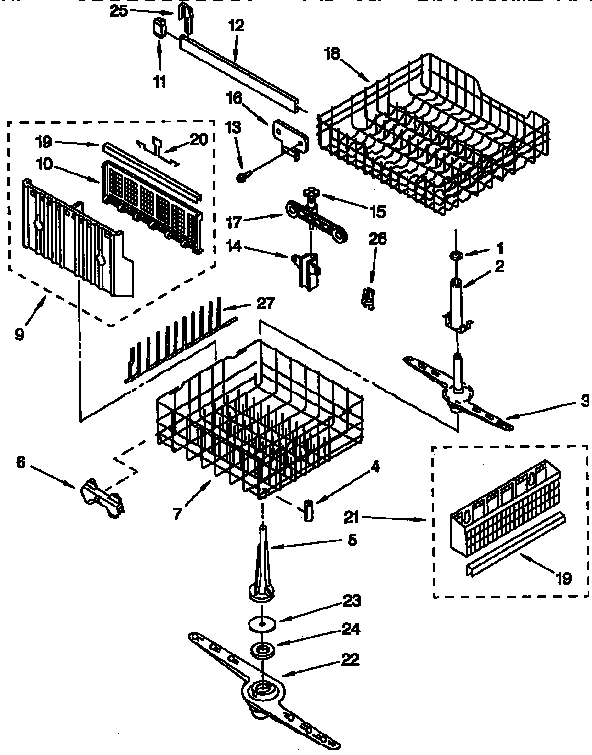 DISHRACK PARTS