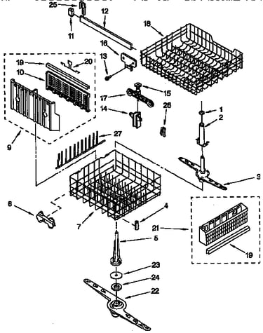 Dishrack parts