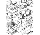 Kenmore 1163349590 nozzle and motor parts diagram