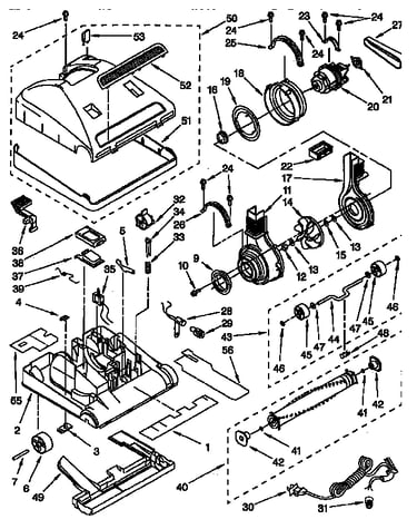 Nozzle and motor parts