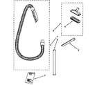 Kenmore 1163349590 hose and attachment parts diagram