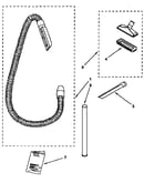 Hose and attachment parts