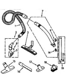 Hose and attachment parts