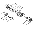 Whirlpool DU8400XX3 pump and motor parts diagram